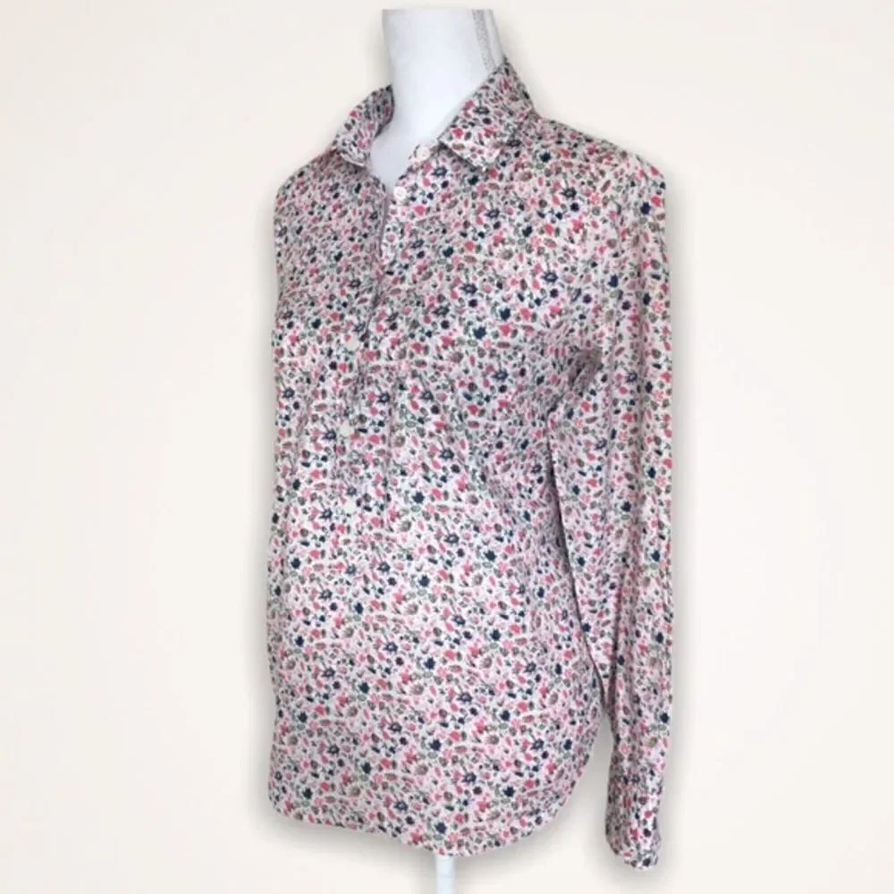 J. Crew Ditsy Floral Popover Shirt